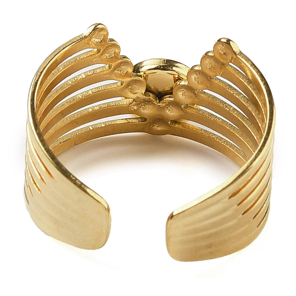 Bague manchette chevron Rubis Zoiste