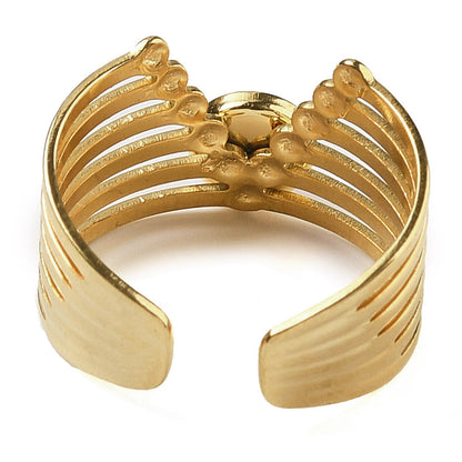 Bague manchette chevron Rubis Zoiste