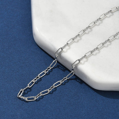 Bracelet acier inoxydable argant maille 8