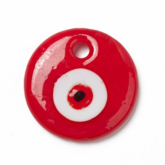 Pendentif protection mauvais œil turc eye rouge