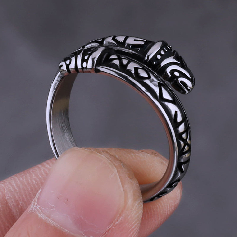 Bague ouverte rune viking