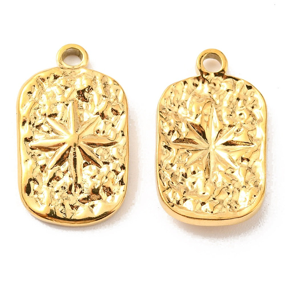 Charm  - Médaille rectangle étoile du nord