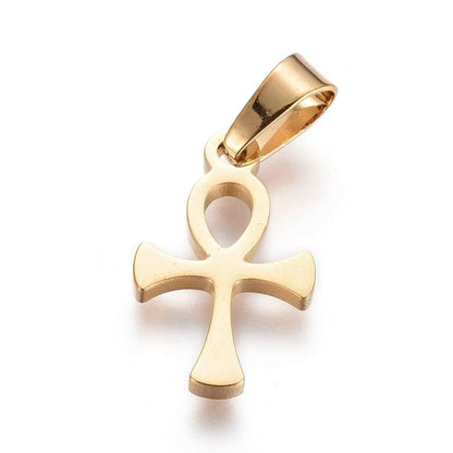 Pendentif croix de Ankh en acier inoxydable