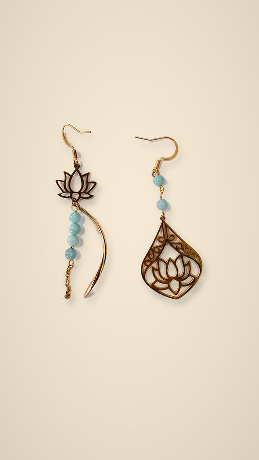 Boucles d'oreille dépareillées - Margot