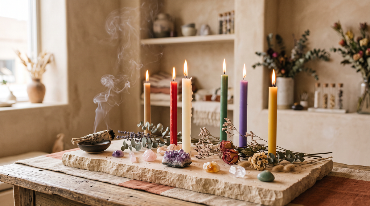 Bougies rituel, magiques et neuvaines