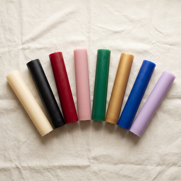 Bougies teintées