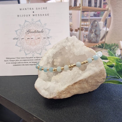 ✨ Bracelet collection Morse – Mantra GRATITUDE ✨