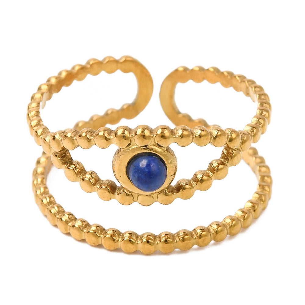 Bague oeil lapis lazuli