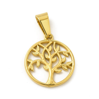 Tree pendentif  acier inoxydable