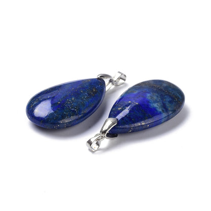 Pendentif lapis lazuli forme larme