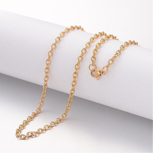 Collier acier inoxydable maille standard