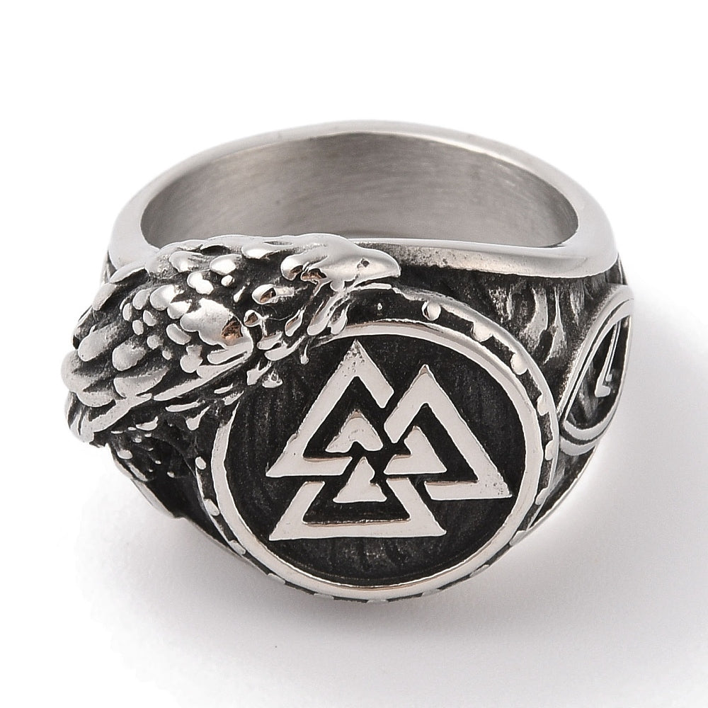 Bague grosse chevalière Valknut