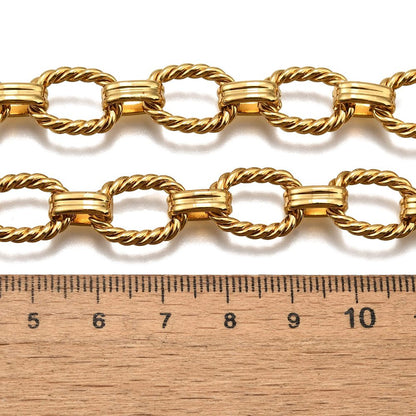 Collier acier inoxydable maille ovale