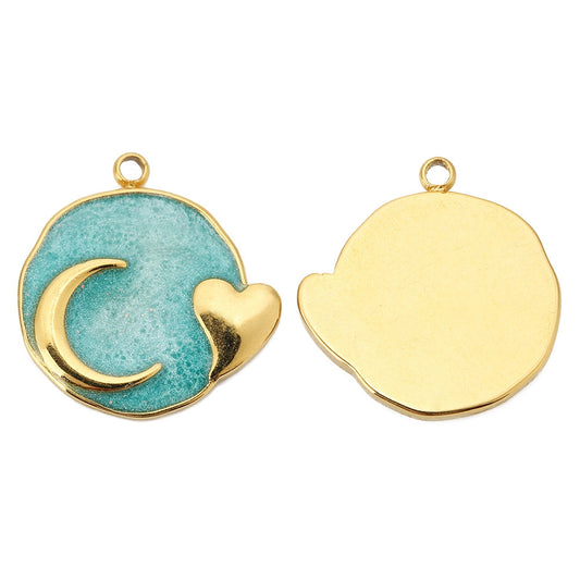 Charm étoile et lune - Coloré