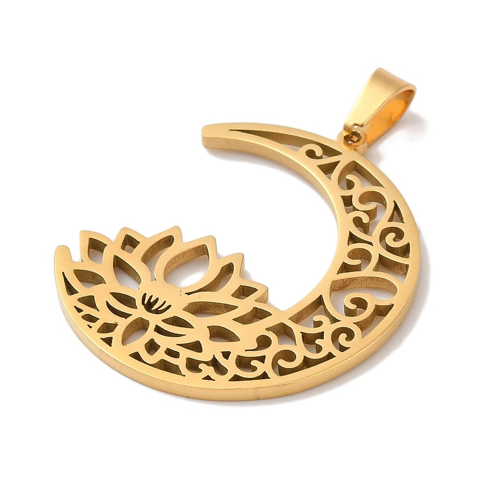 Pendentif - Lotus- lune