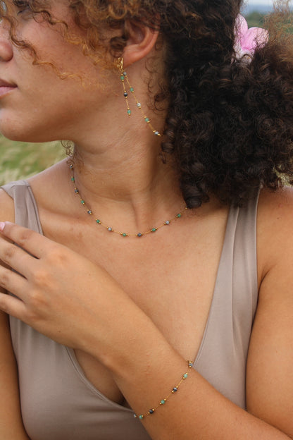 Solea - Gaia - Boucle d'oreille chainette