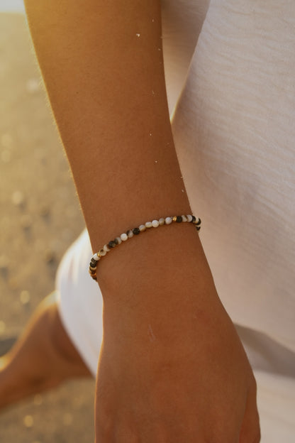 Solea - Aura - Bracelet nacre marron