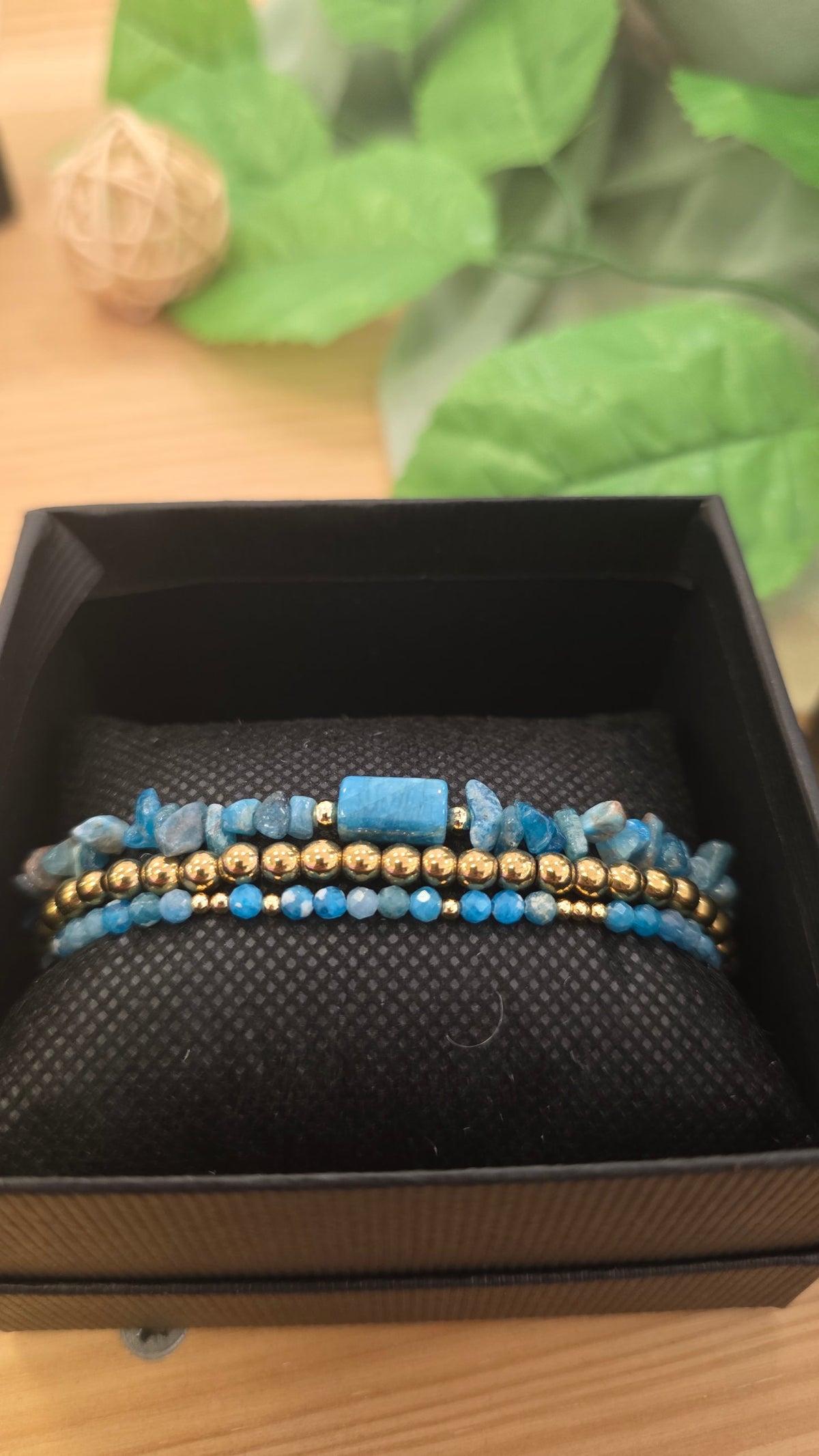Trio de bracelets Bleu lagon – La Palette à Bijoux