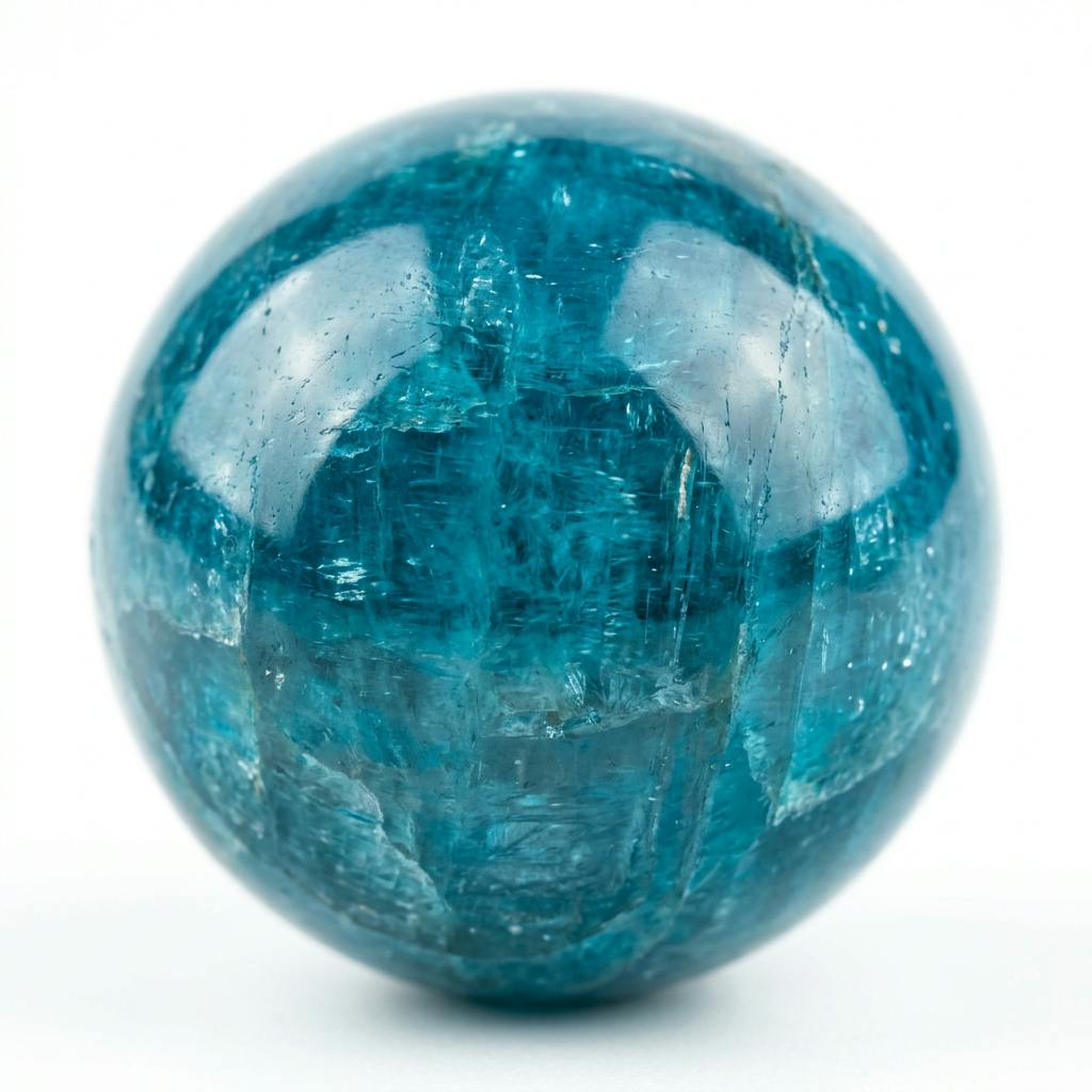 Perle apatite bleue