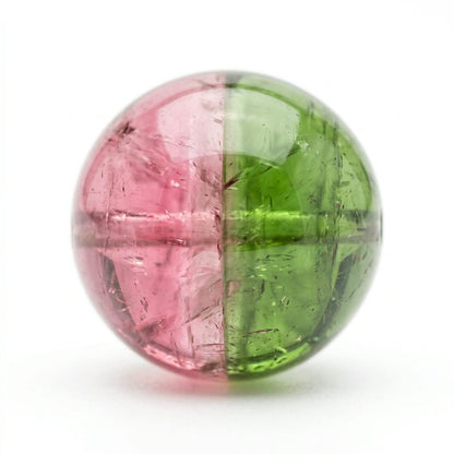 Perle tourmaline-melon-d-eau