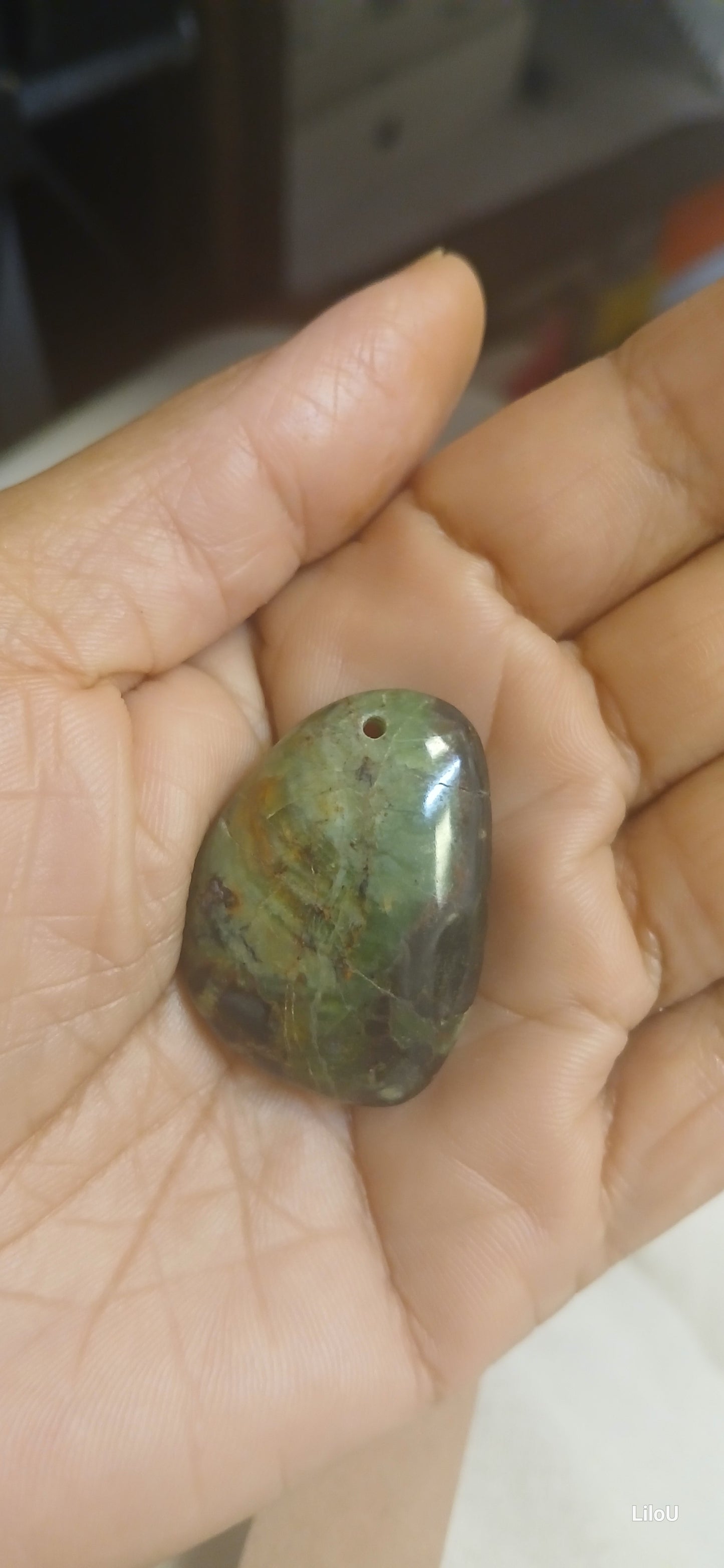 Pendentif chrysoprase