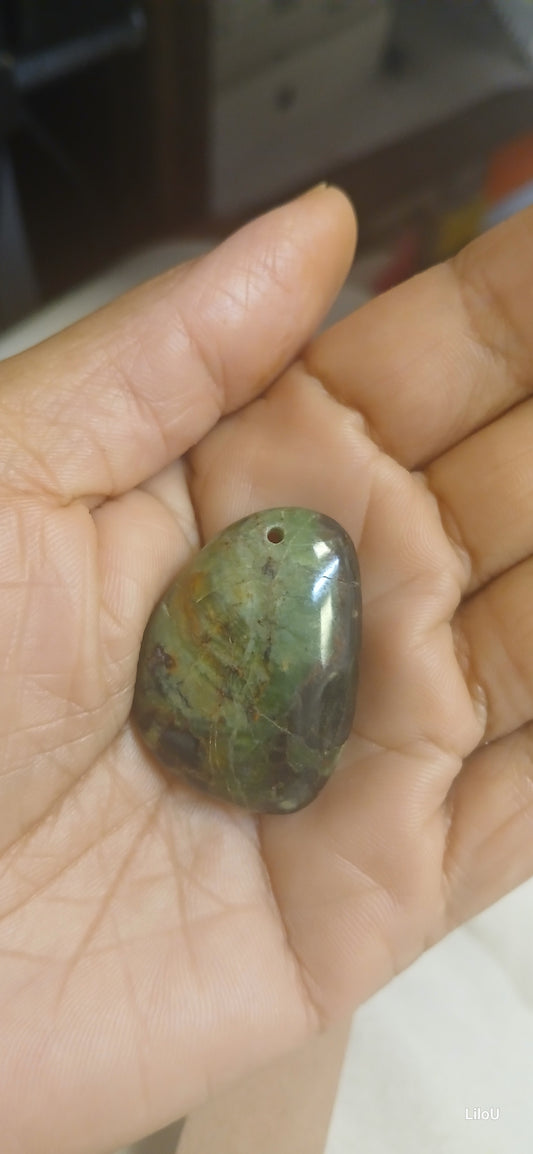 Pendentif chrysoprase
