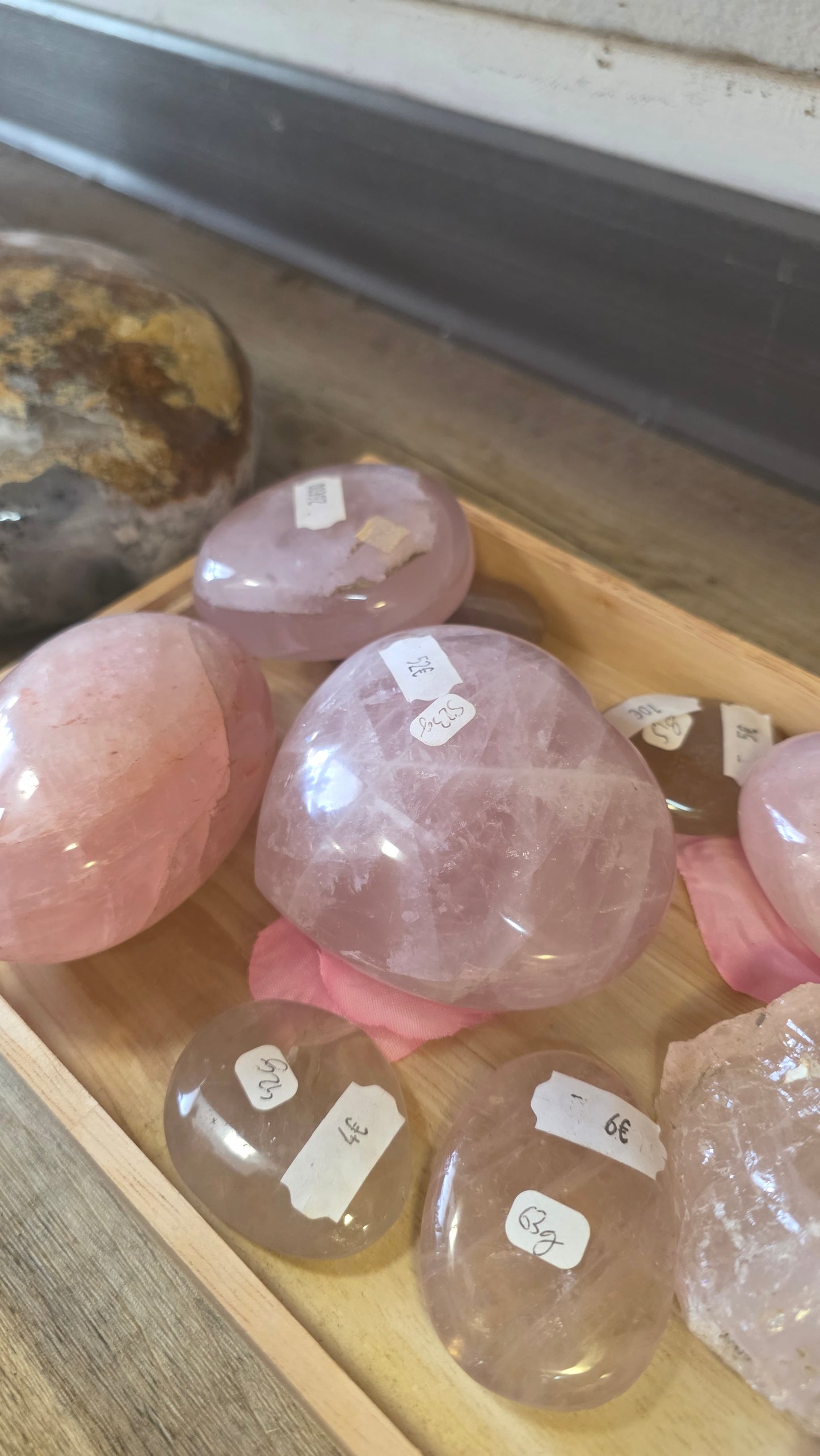 Quartz rose pierre diverse 1€/10g prix pour 10gr