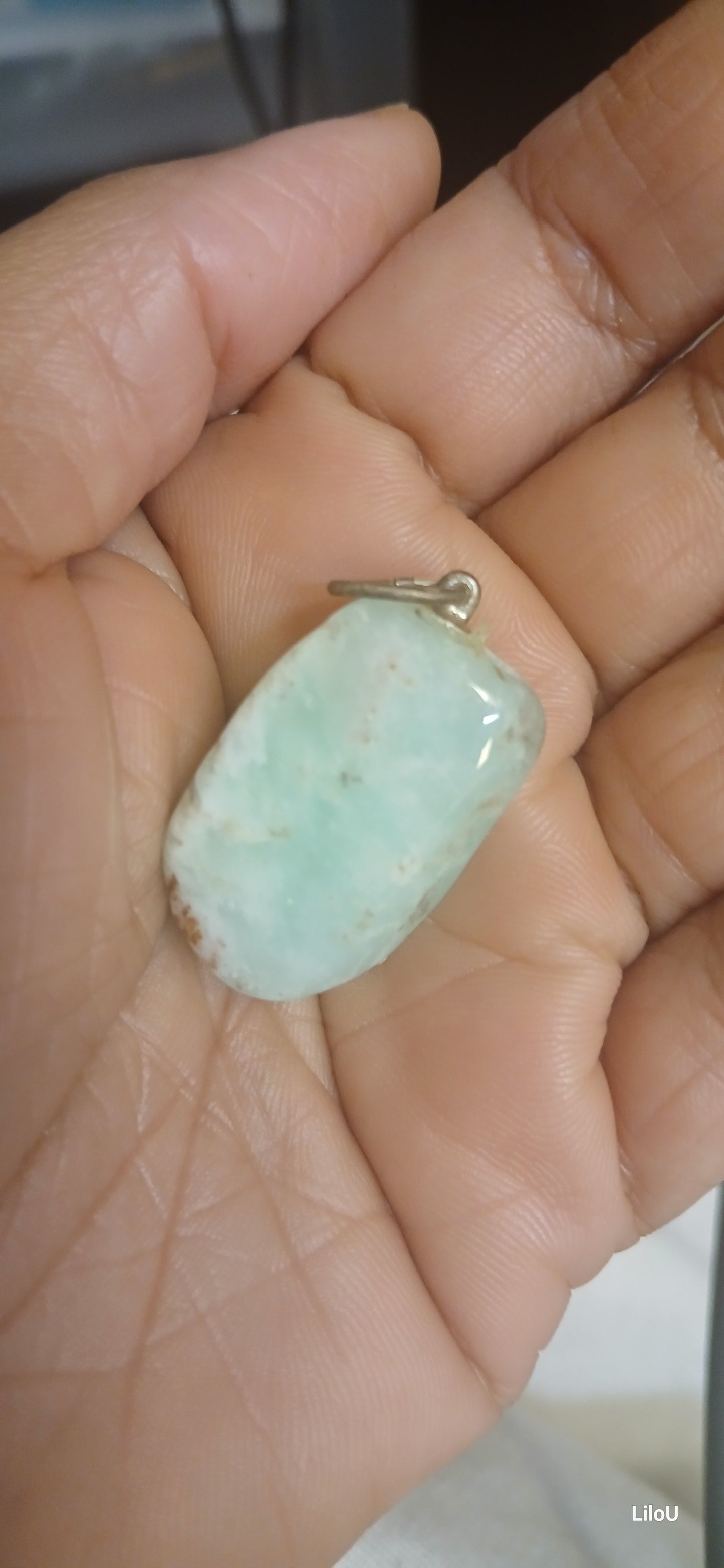 Amazonite Pend pierre roulee