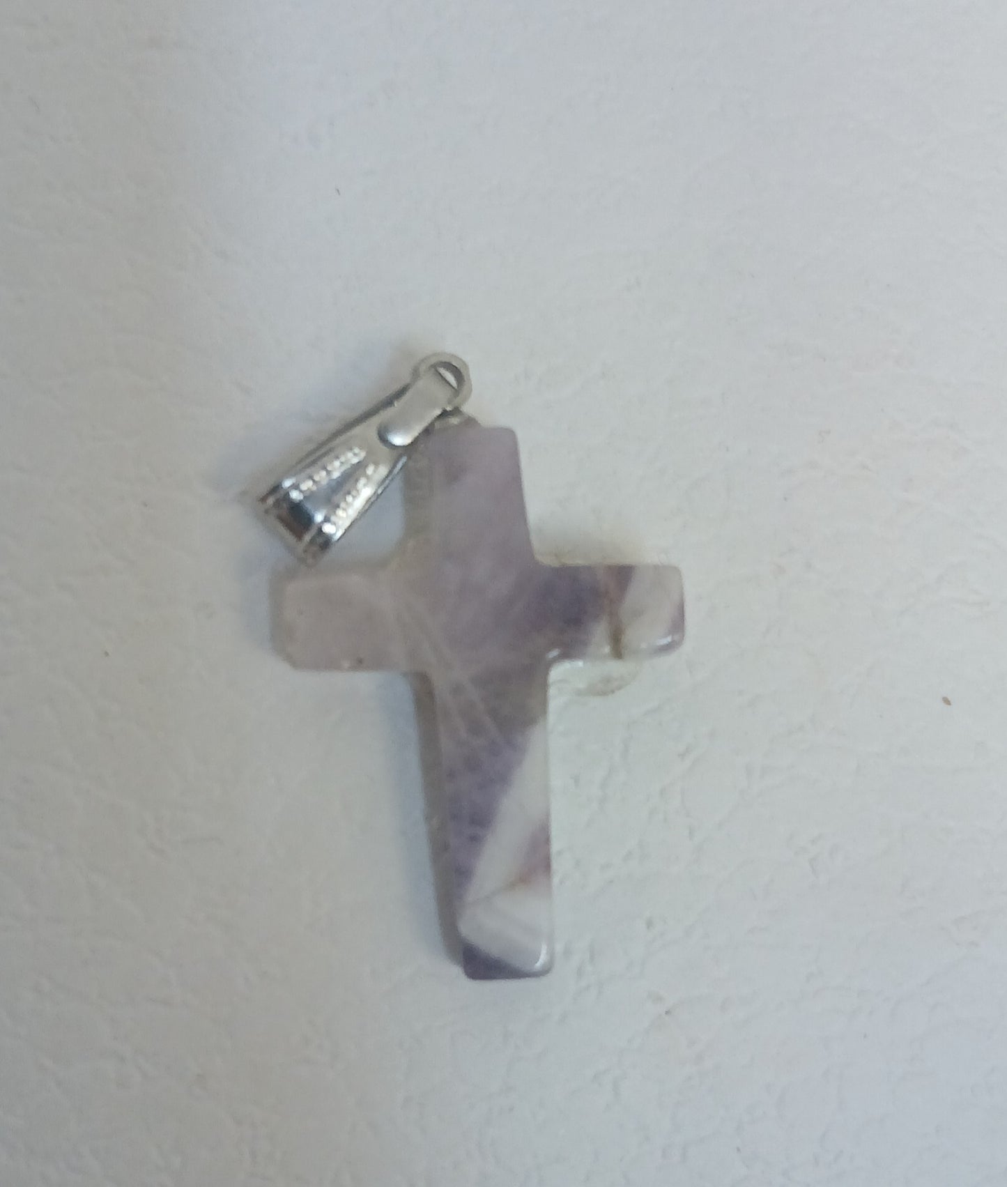 Pend améthyste croix