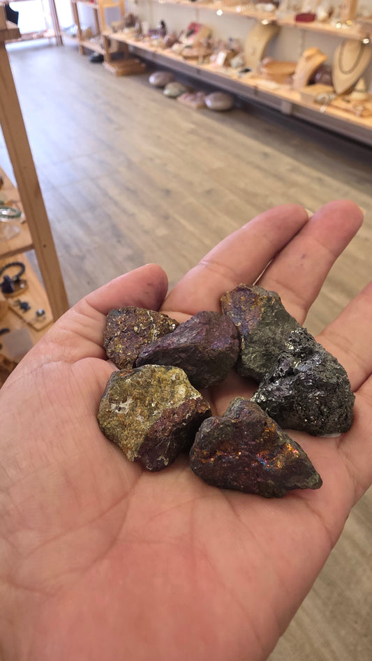 Chalcopyrite pierre brute