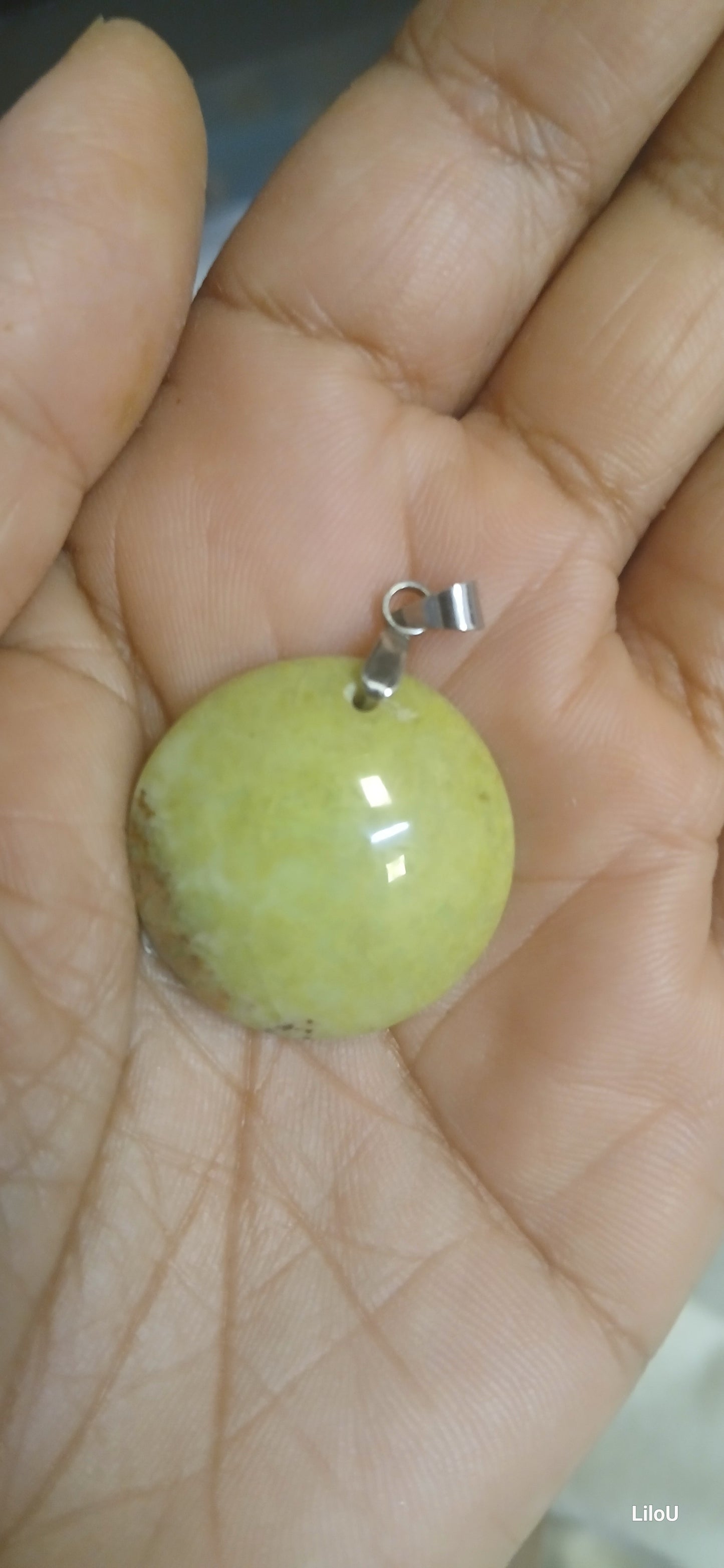 Pendentif chrysoprase