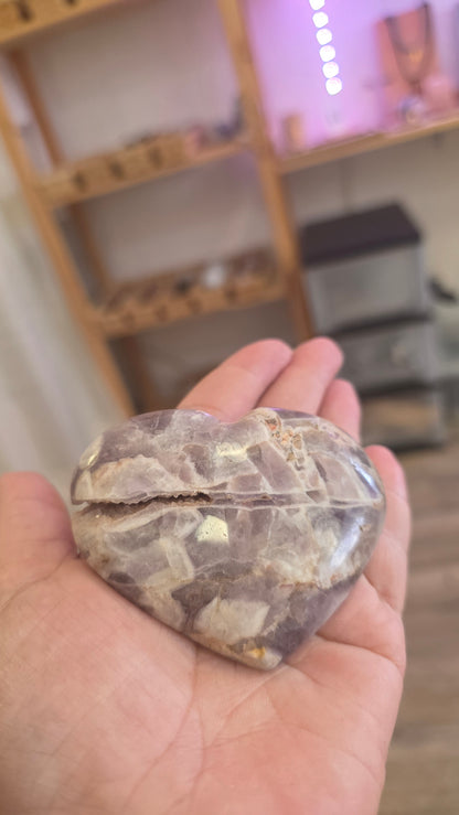 Améthyste coeur