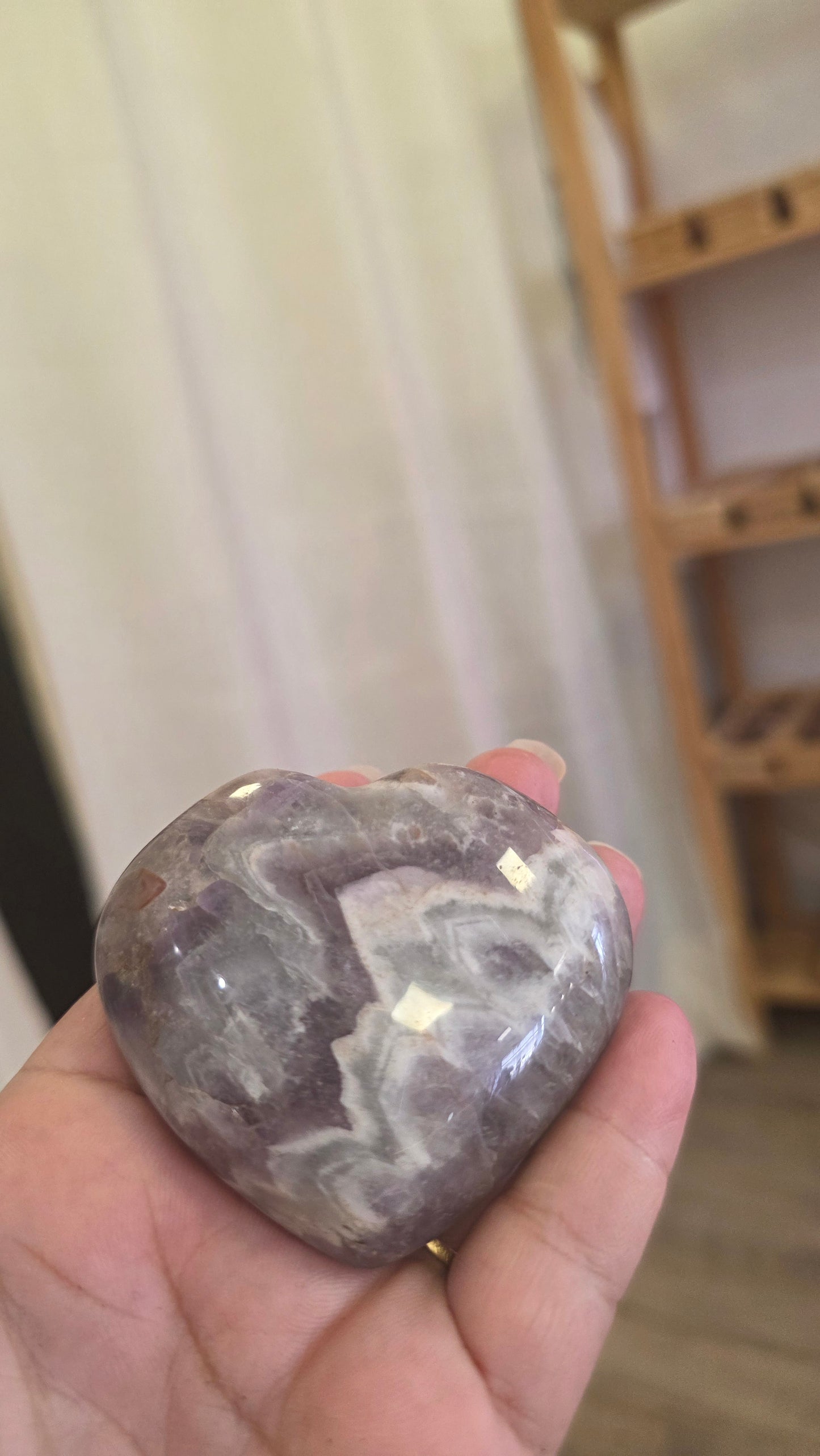 Améthyste coeur