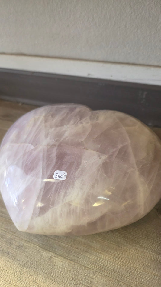 Quartz rose gros cœur