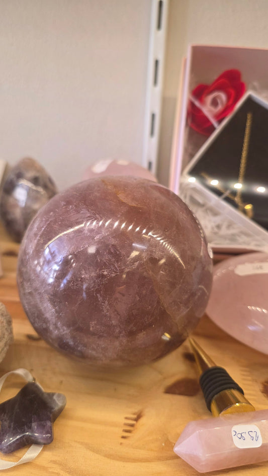 Quartz rose sphère
