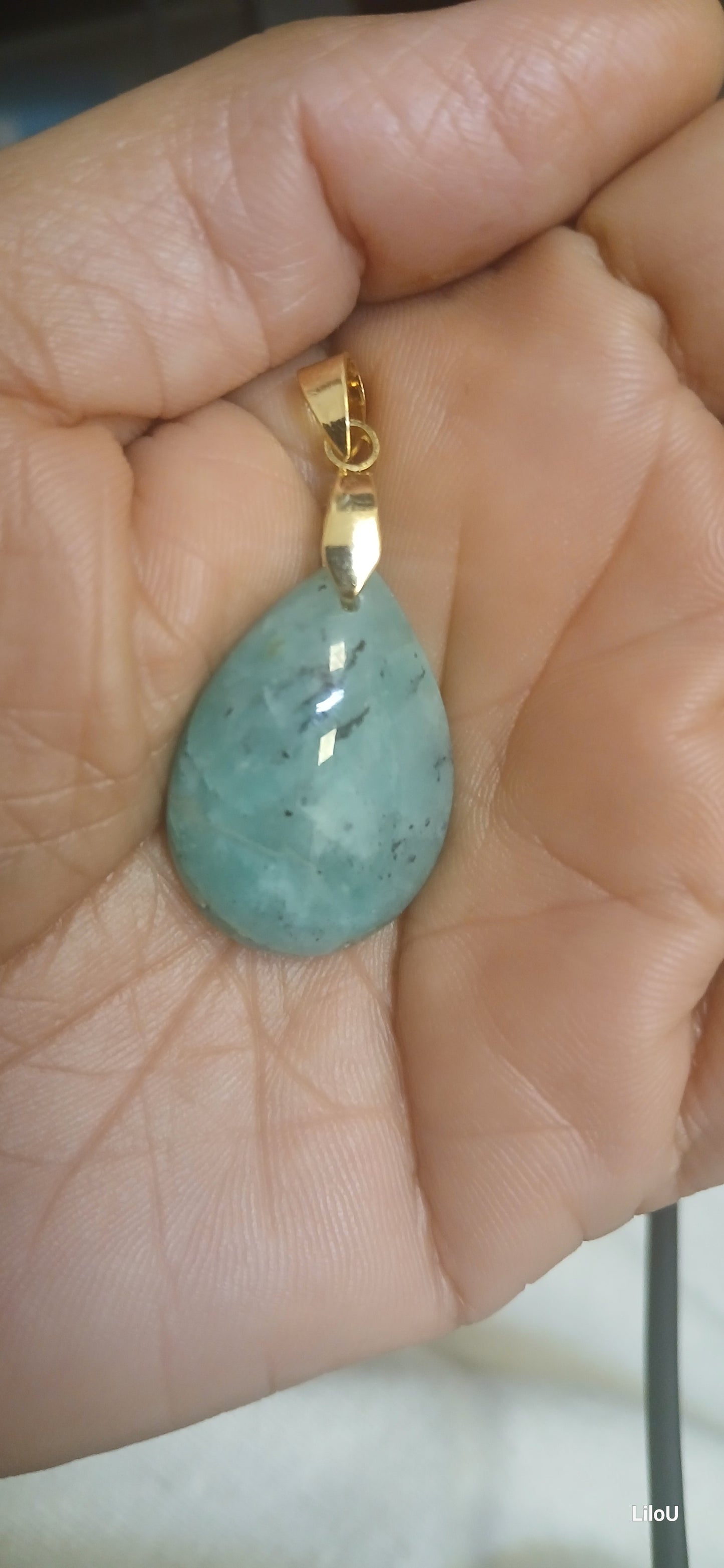 Amazonite Pend pierre goutte