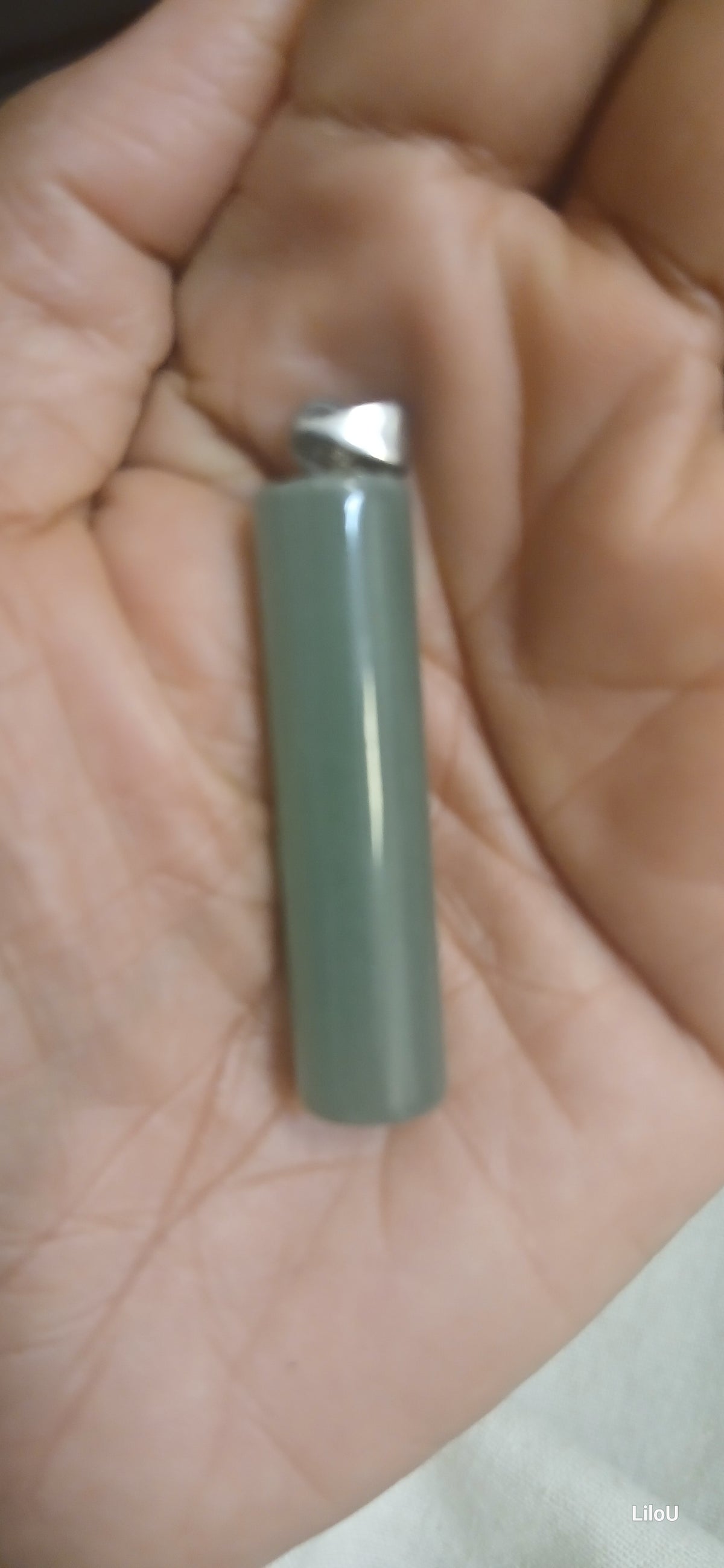 Pendentif aventurine cylindre