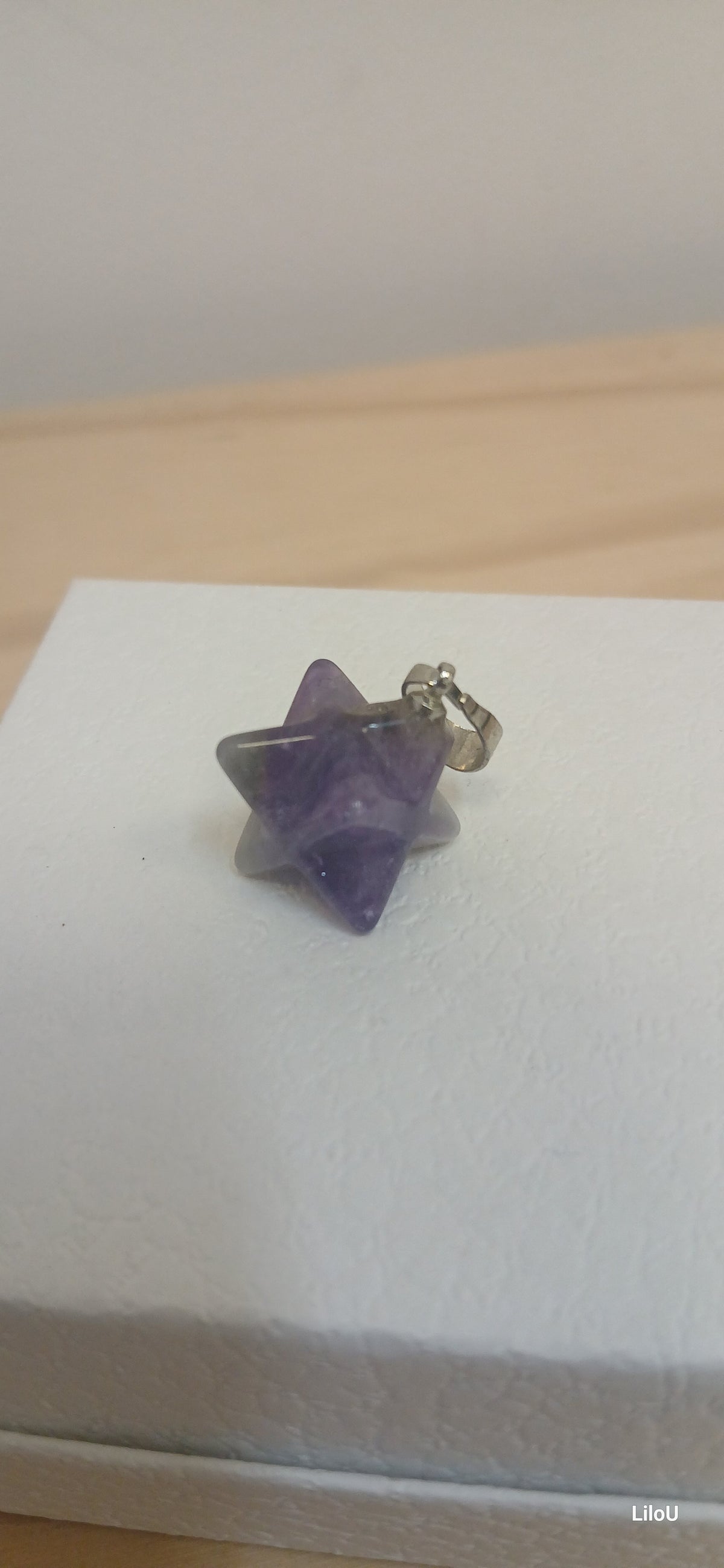 Améthyste Pend merkaba