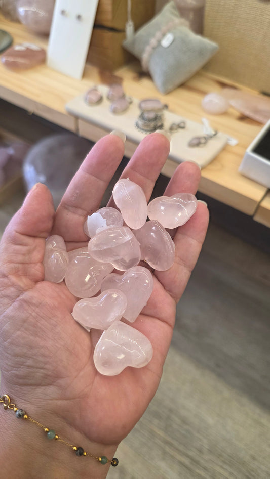 Quartz rose petit cœur