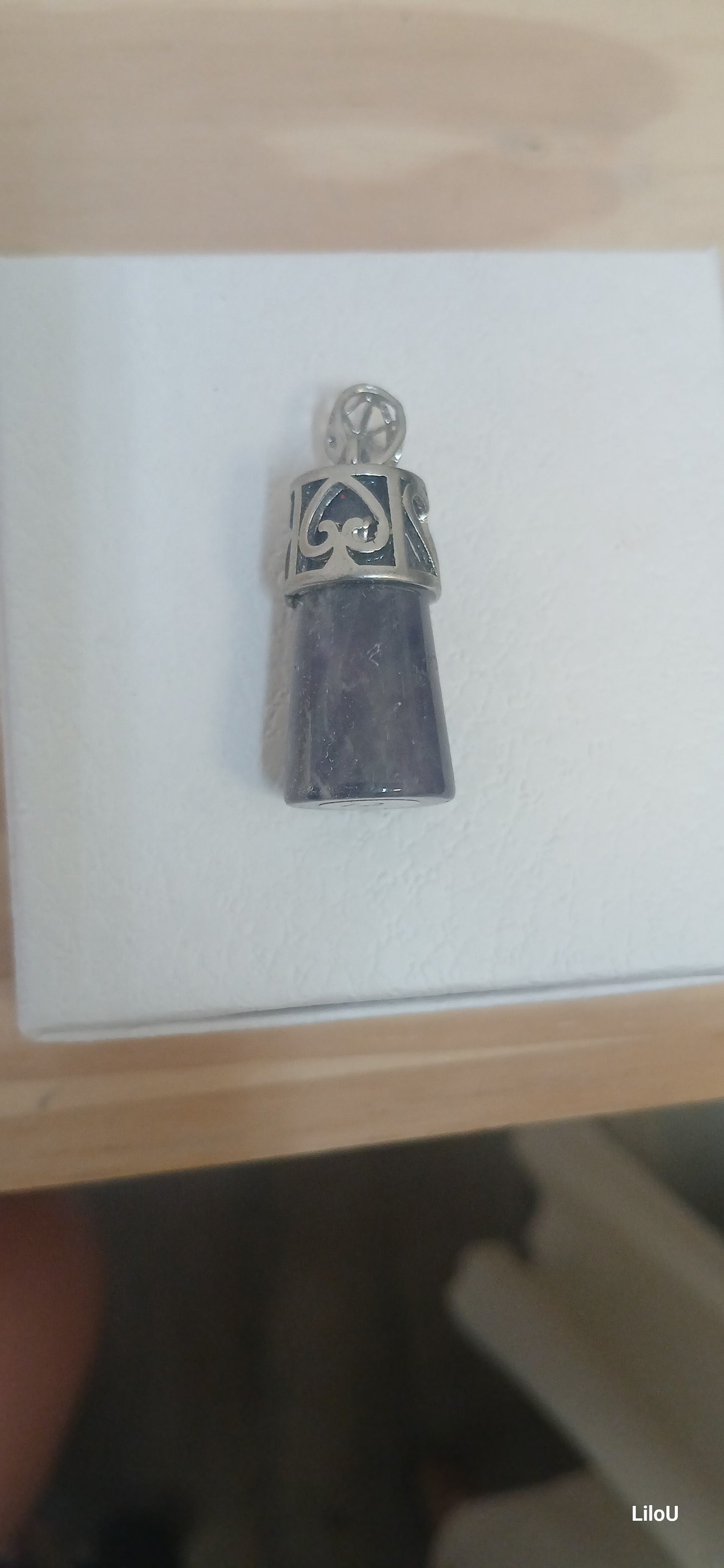 Pend améthyste tiki
