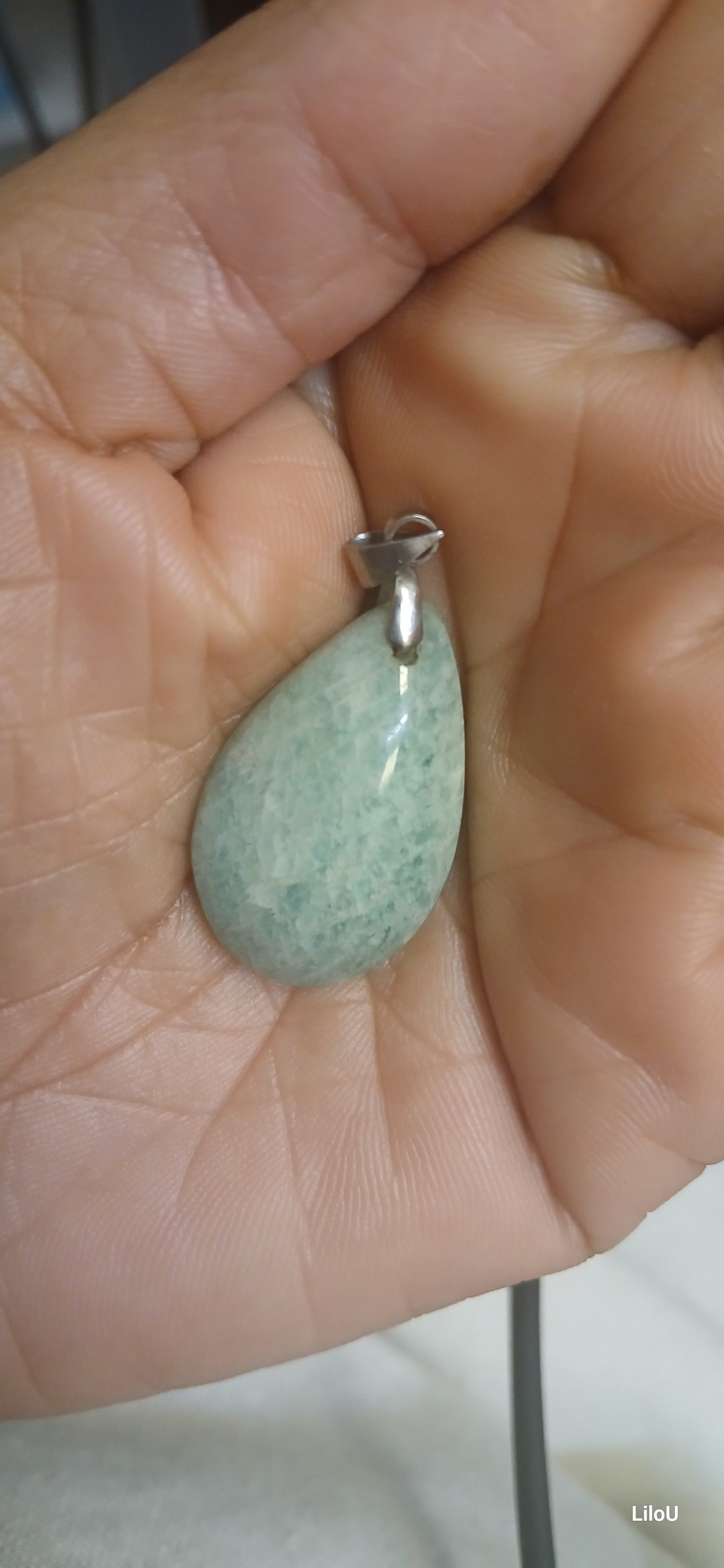 Amazonite Pend pierre goutte