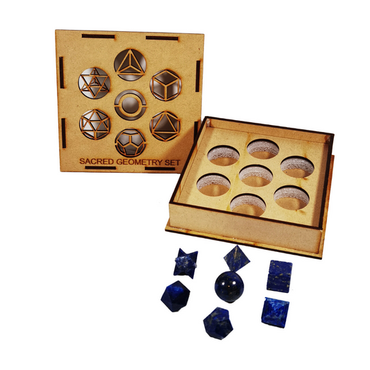 Coffret Géométrie Sacrée Lapis Lazuli - Bijoux Zen Réunion