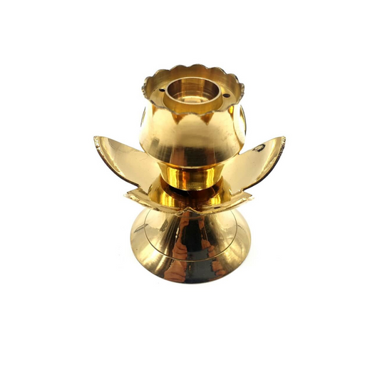 Brûleur Résine Bronze Lotus 7cm