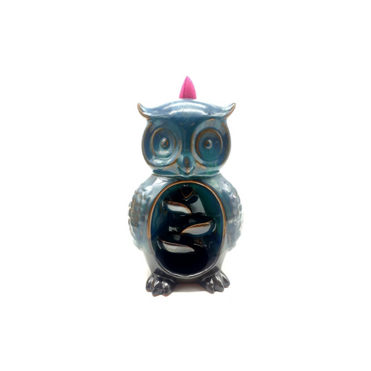 Porte-Encens Backflow Hibou 16cm