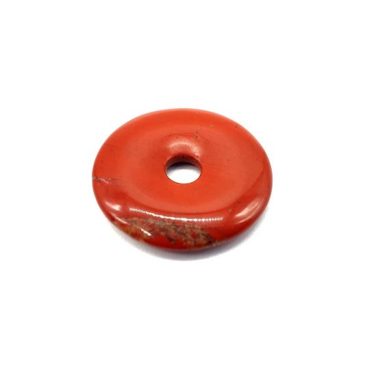 Donut en jaspe rouge