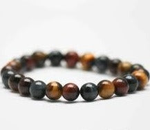 Bracelet 3 oeils mixte 8 mm - Bijoux zen Réunion