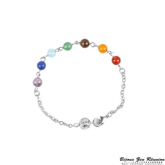 Bracelet Chaîne 7 chakras - Bijoux Zen Réunion