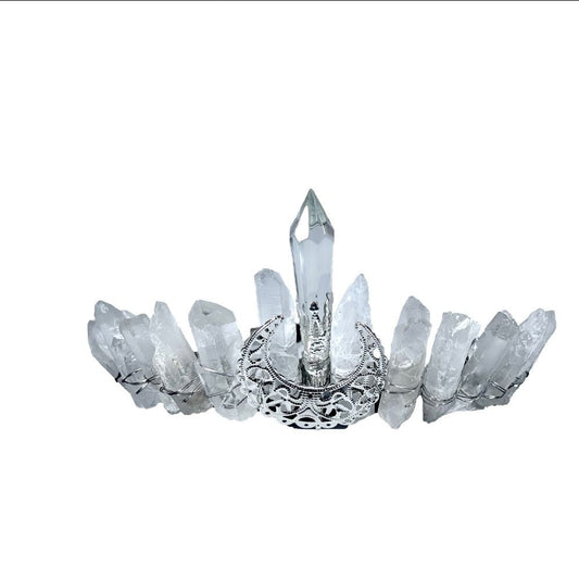 Couronne en Cristal de Roche - Bijoux Zen Réunion