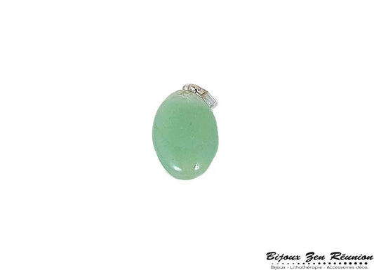 Pendentif ovale en aventurine - Bijoux zen Réunion